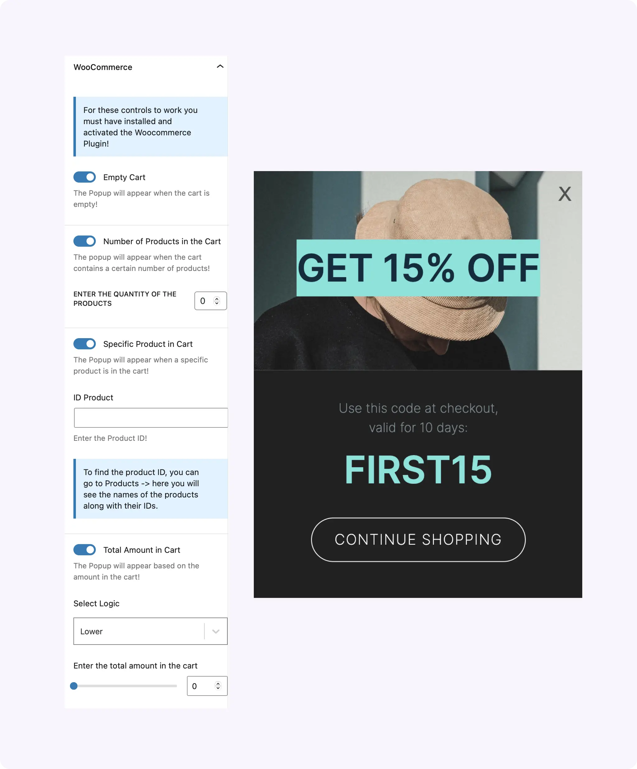 CocoPopup WooCommerce Extension