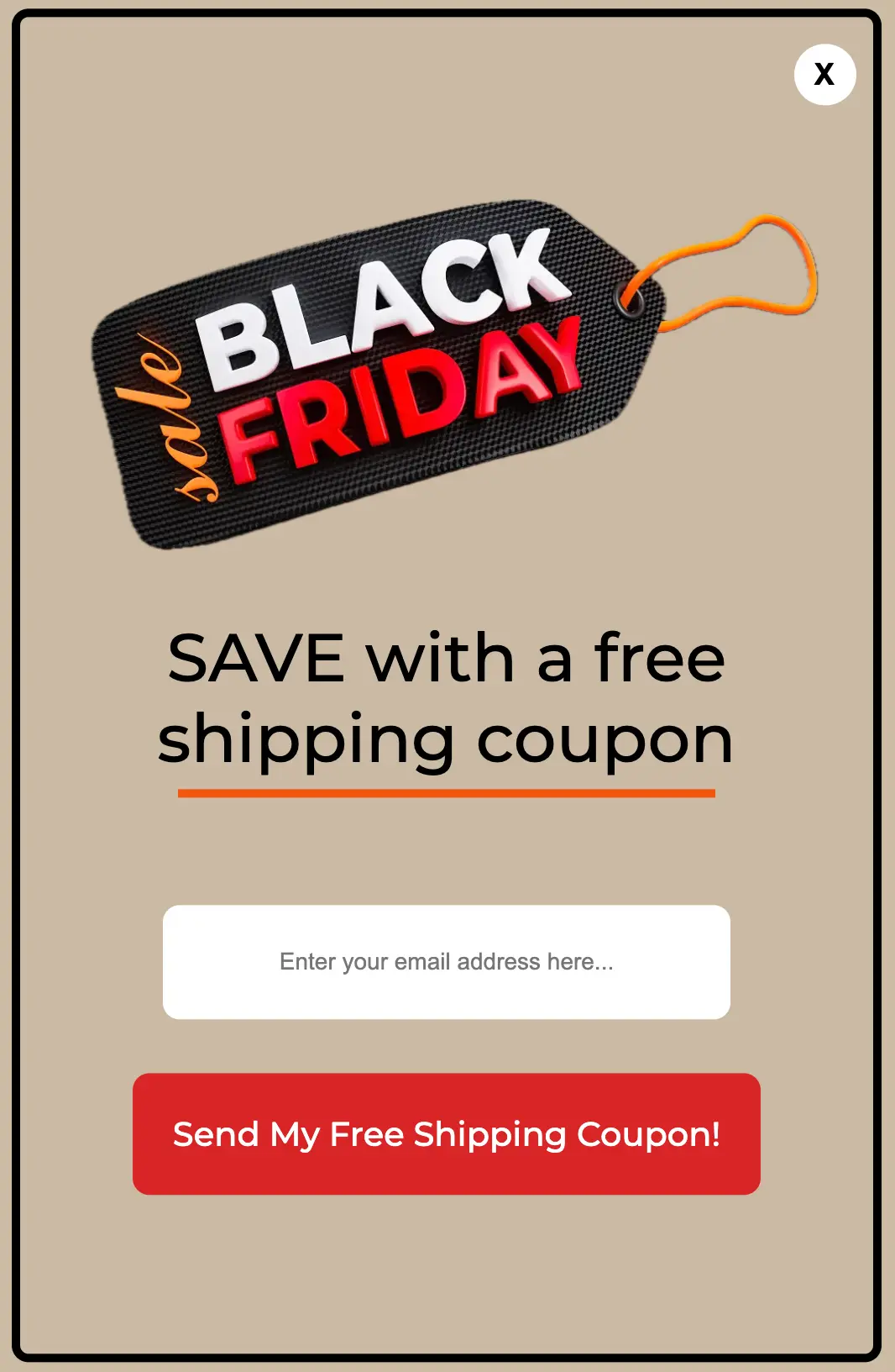 popup black friday optin