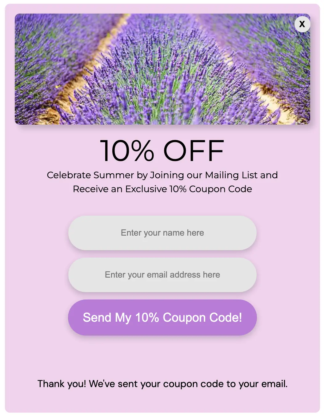 Coupon Code Summer success