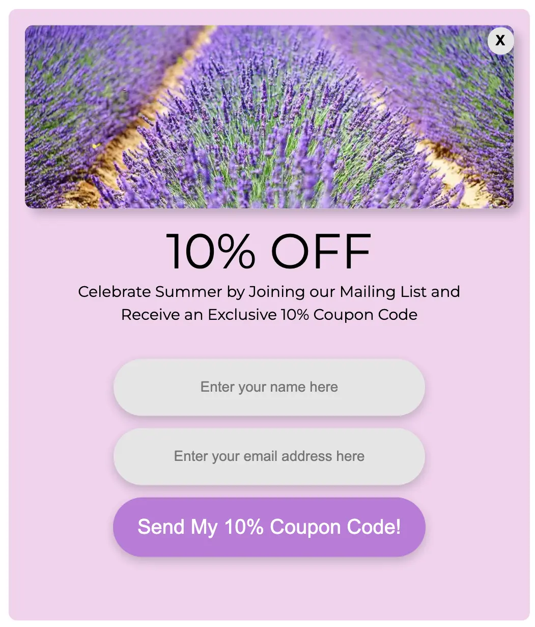Coupon Code Summer